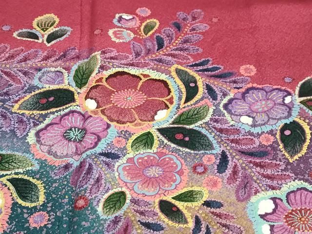 平和屋着物○豪華振袖 辻が花 暈し染め 金彩 正絹 逸品 DAAZ7276ud