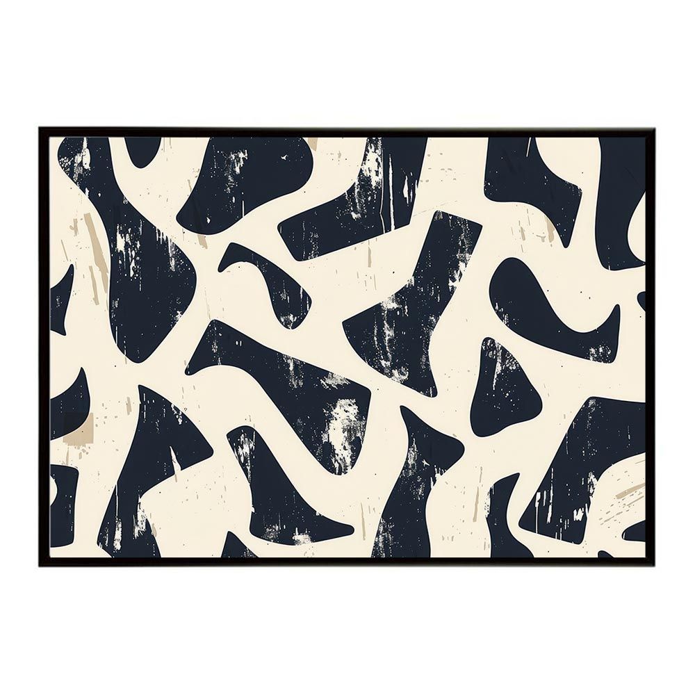 【B1サイズ（約73x103cm）】【lh-poster-9217】【フレーム付き】ペイズリーアート 幾何学 パターン ゴブラン 変な可愛い模様 店舗向け ポスター お店 インテリア アート モダン