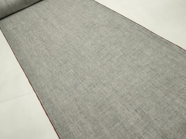 平和屋着物 小千谷 紺仁 越後片貝木綿 杉綾 反物 着尺 ヘリンボーン 小千谷織物謹製 証紙付き 木綿 zzz