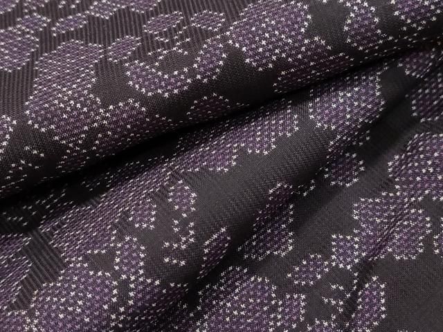 平和屋着物 本場大島紬 7マルキ 舞梅文 正絹 dy