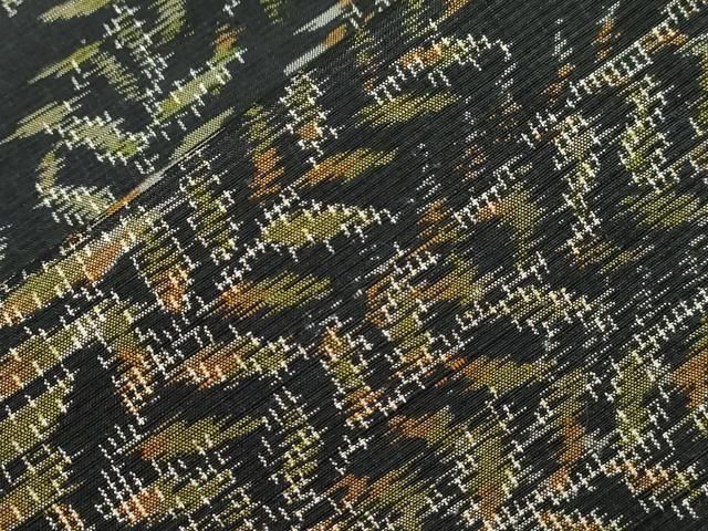 上質な紬 草木文