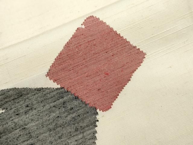 上質な紬 破れ色紙重ね文