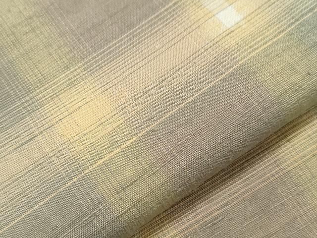  平和屋着物●上質な紬 格子柄 三越扱い 正絹 dy 紬 着物