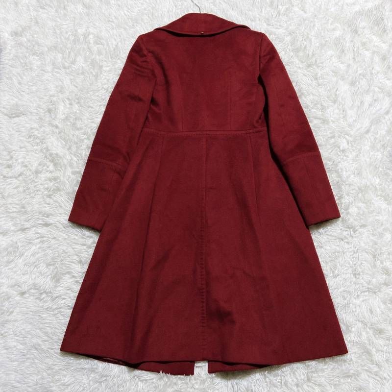 レディース 良品⭐️スポーツマックス ロングコート 上質ウール100 