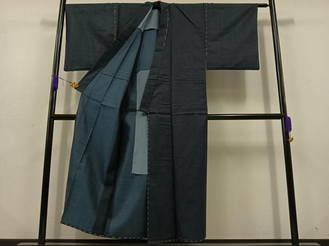 平和屋着物 男性 小紋 単衣 アンサンブル 100亀甲 総詰め jh