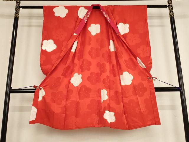 平和屋着物∵女の子 子供 長襦袢 無双仕立て 舞梅文 やまと誂製 半衿刺繍 ja