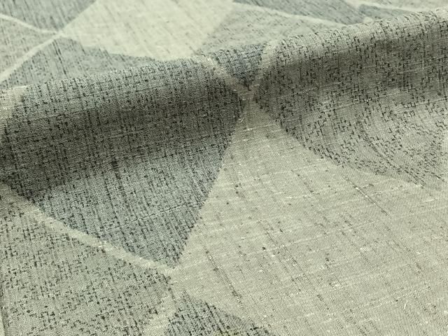  平和屋着物 上質な紬 単衣 菱文 正絹 jh 紬 着物