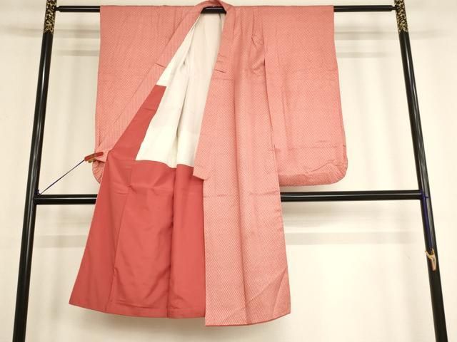 平和屋着物 七五三 女の子 ７歳 四つ身 祝着 長襦袢 袷 セット 亀甲花文 ja