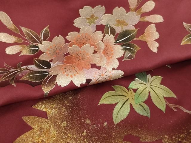  平和屋着物 お宮参り 女の子 祝着 産着 初着 のしめ 桜楓文 暈し染め 金銀彩 さが美扱い ja 着物 着物ドレス 着物 浴衣 和小物