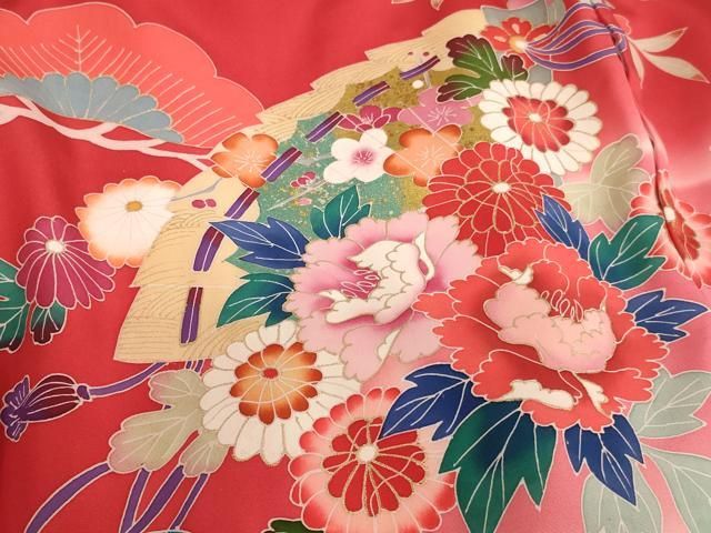 檜扇花文 暈し染め