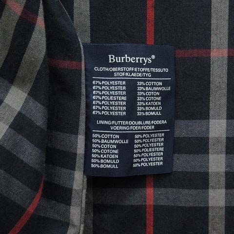 バーバリーズ Burberrys トレンチコート 50 紺 ネイビー 英国製