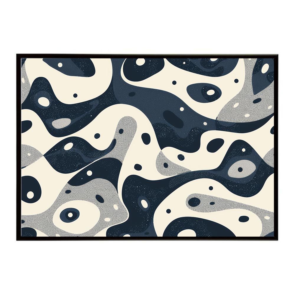 【A2サイズ（約42x59cm）】【lh-poster-9269】【フレーム付き】ペイズリーアート 幾何学 パターン ゴブラン 変な可愛い模様 店舗向け ポスター お店 インテリア アート モダン