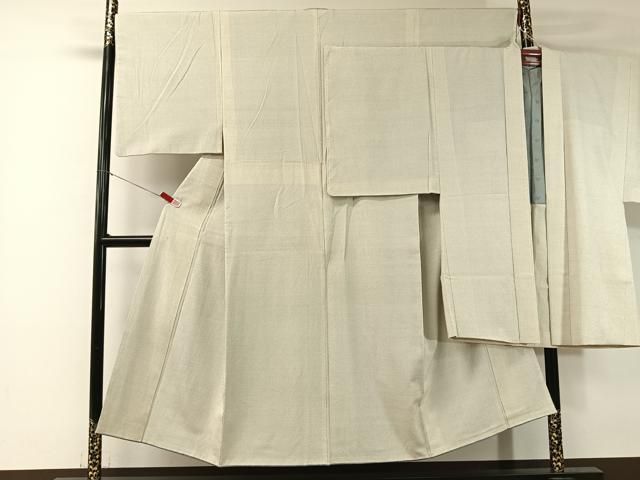 平和屋着物○男性 本塩沢 アンサンブル 蚊絣 正絹 逸品 CABA4661vp