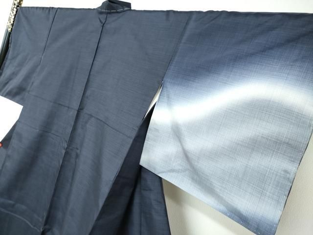  平和屋着物●本場染大島紬 紬地 霞文 暈し染め 正絹 ♥ ud 紬 着物