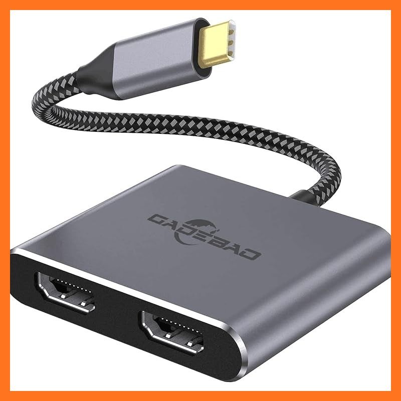 【新品】 USB C HDMI 変換アダプタ 4K@60Hz 2-in-1 USB Type C デュアル HDMI ハブ 2ポート拡張 マルチディスプレイ 3画面 hdmi 拡張モード対応 USBディスプレイアダプタ 2ポートデュアルモニター マルチデ