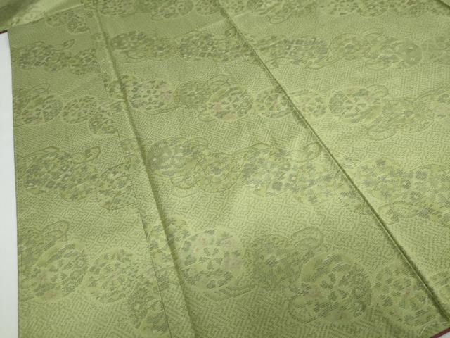 色泥染 源氏車草花文