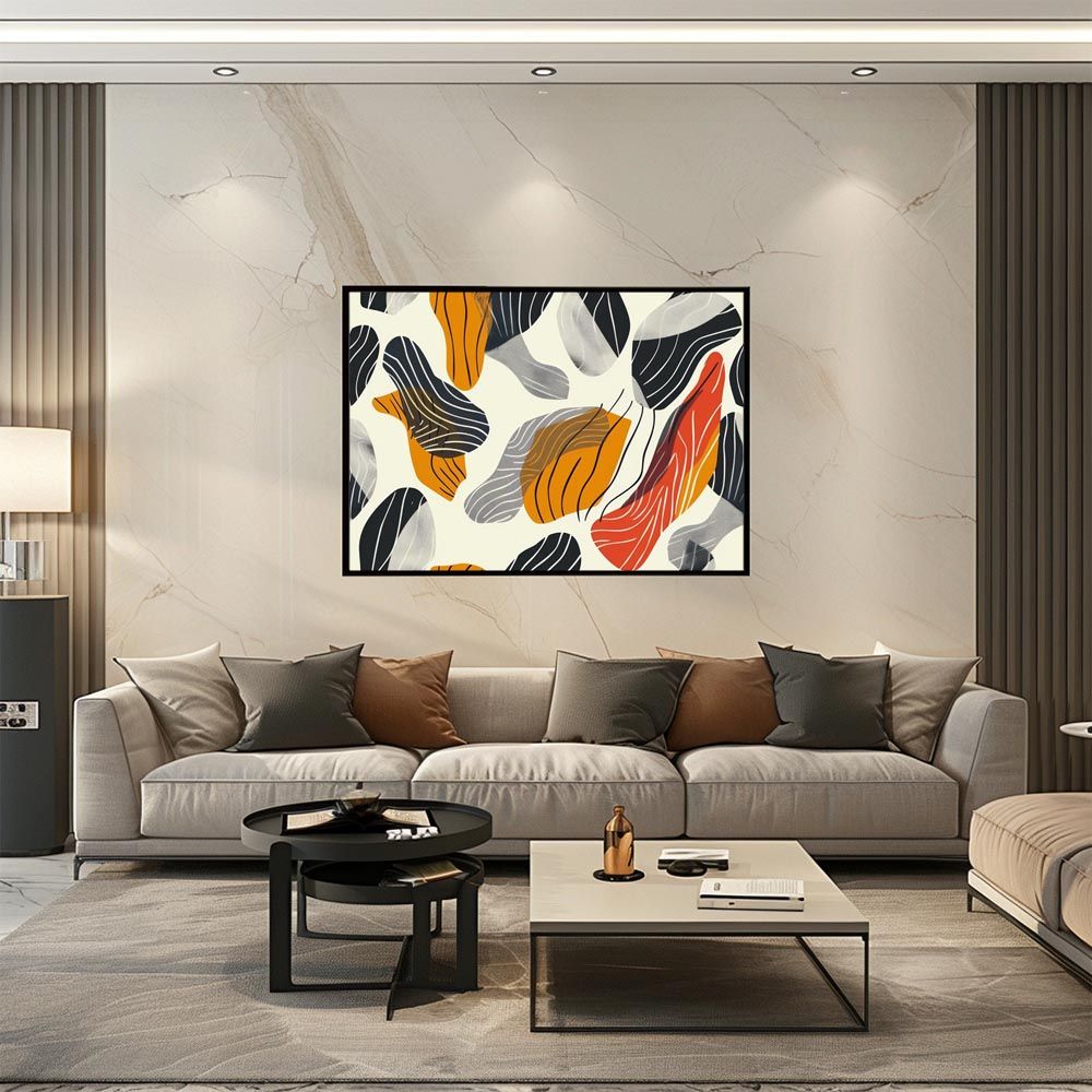 B1サイズ◆送料無料◆インテリアポスター B1サイズ（約73x103cm）】【lh-poster-3855】北欧 幾何学 キレイ目