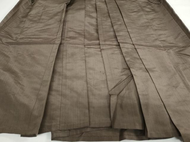 平和屋着物 男性 馬乗り袴 縞 正絹 ud