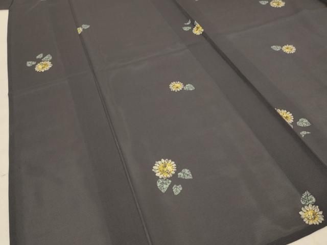 平和屋着物＊夏物 小紋 絽 草花文 正絹 逸品 AABD8969jd