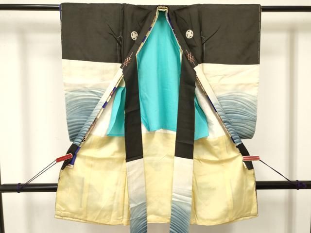 平和屋着物 お宮参り 男の子 祝着 産着 初着 のしめ 肌襦袢付き 鯉 暈し染め 金糸 ma