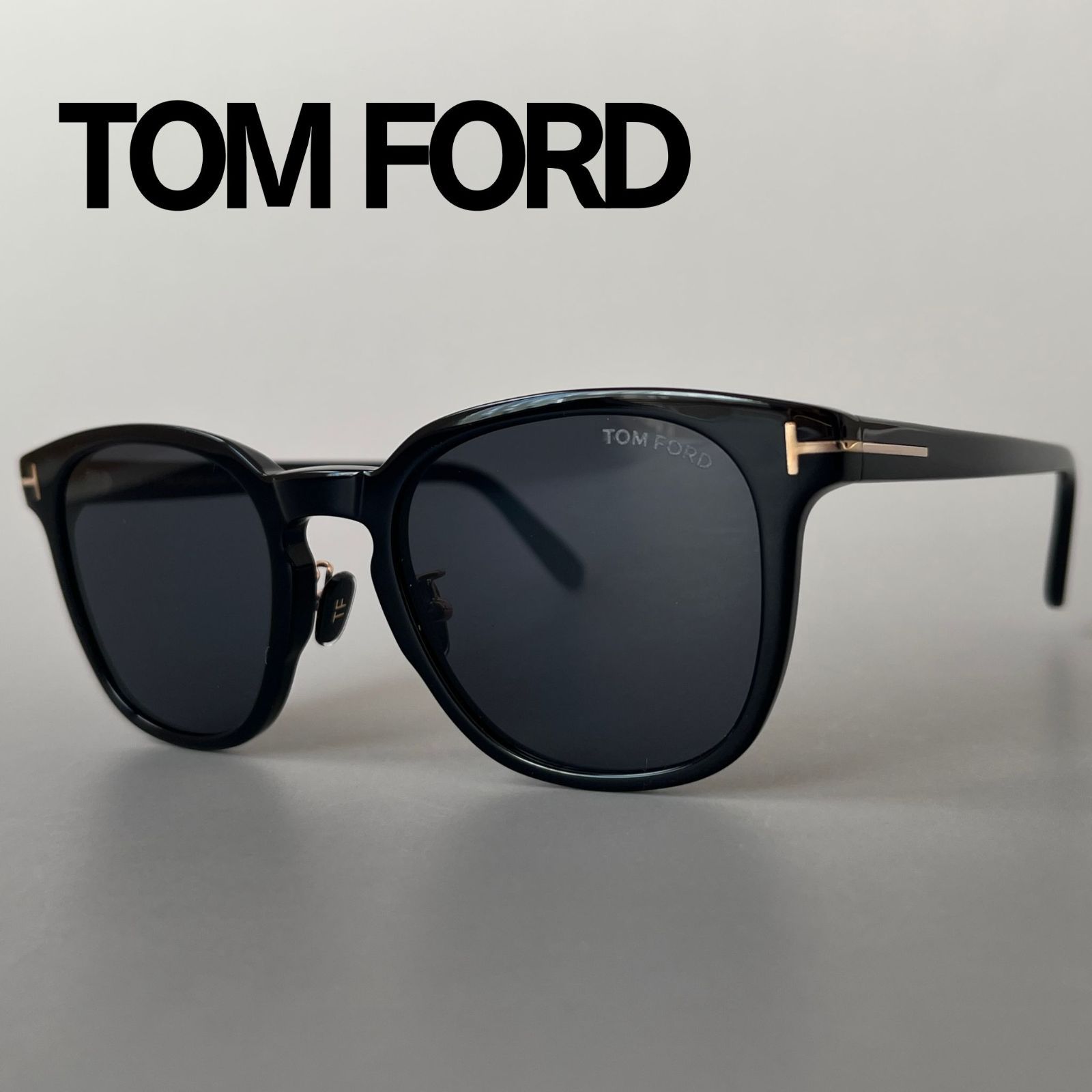 トムフォード サングラス TOM FORD ウェリントン ブラック ゴールド 