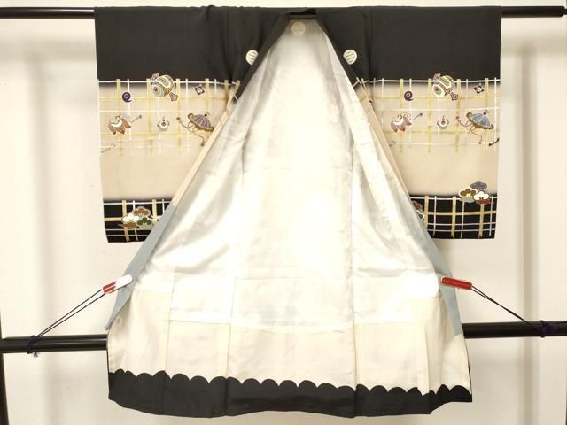 平和屋着物 お宮参り 男の子 祝着 産着 初着 のしめ 龍 兜 束ね熨斗吉祥文 暈し染め 金銀彩 ma