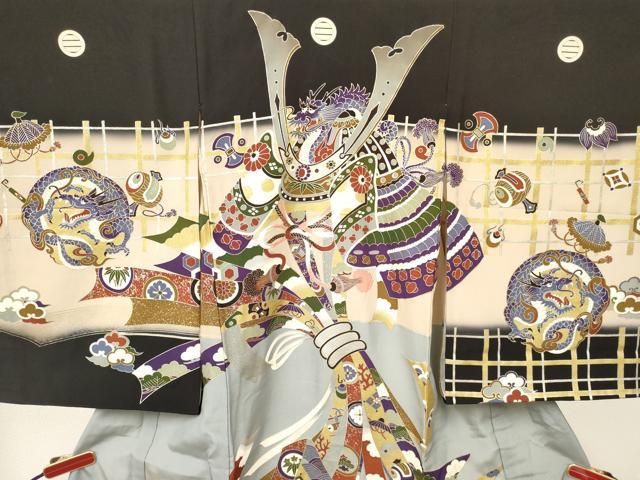  平和屋着物 お宮参り 男の子 祝着 産着 初着 のしめ 龍 兜 束ね熨斗吉祥文 暈し染め 金銀彩 ma 着物 着物ドレス 着物 浴衣 和小物