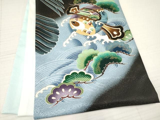 立波笹松文 暈し染め