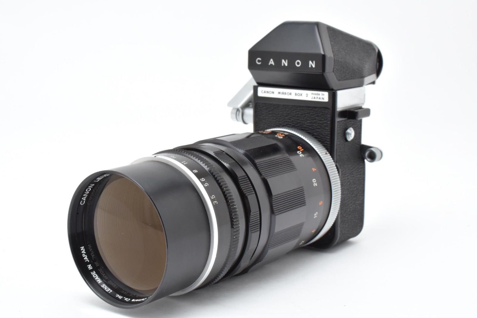 品 Canon キヤノン MIRROR BOX 2 M 200 mm F 3 5 ミラーボックス レンジファインダーカメラ 7 S ＃3520