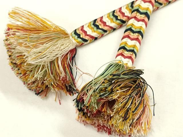 平和屋着物○極上 有職組紐道明 帯締め 御岳組 五舞鸞 金糸 宮内庁御用