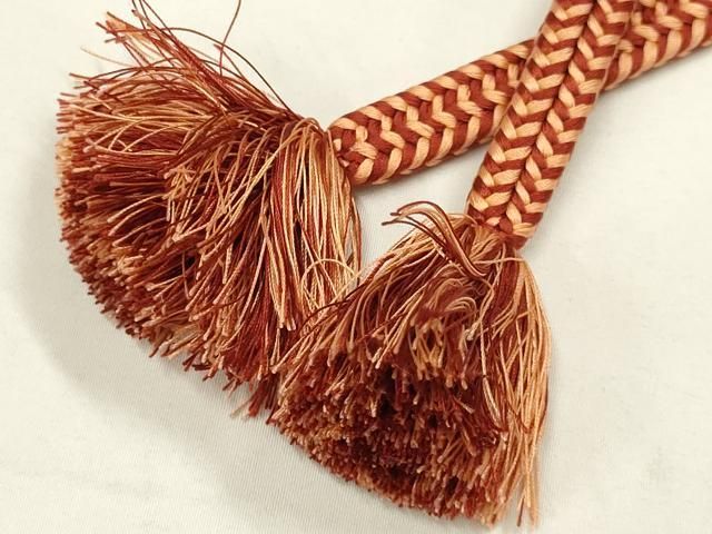 平和屋着物○極上 有職組紐道明 帯締め 冠組 宮内庁御用 国立博物館