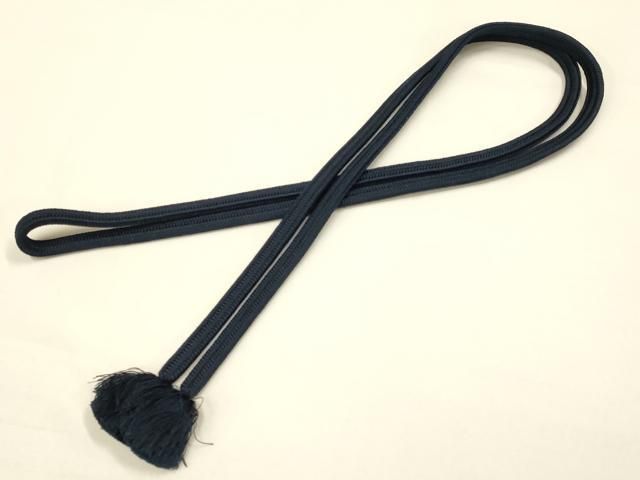 平和屋着物● 上 有職組紐道明 帯締め 冠組 濃藍色 宮内庁御用 国立博物館御用 東京芸術大学御用 ay