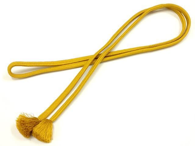 平和屋着物● 上 有職組紐道明 帯締め 冠組 山吹茶色 宮内庁御用 国立博物館御用 東京芸術大学御用 ay