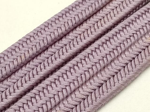 平和屋着物○極上 有職組紐道明 帯締め 冠組 鳩羽色 宮内庁御用 国立博物館