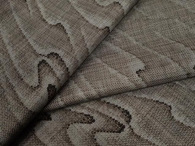 平和屋着物●本場大島紬　9マルキ　よろけ縞　正絹　逸品　未使用　CABA6185yc 平和屋着物○本場大島紬 9マルキ よろけ縞 正絹 逸品 未使用