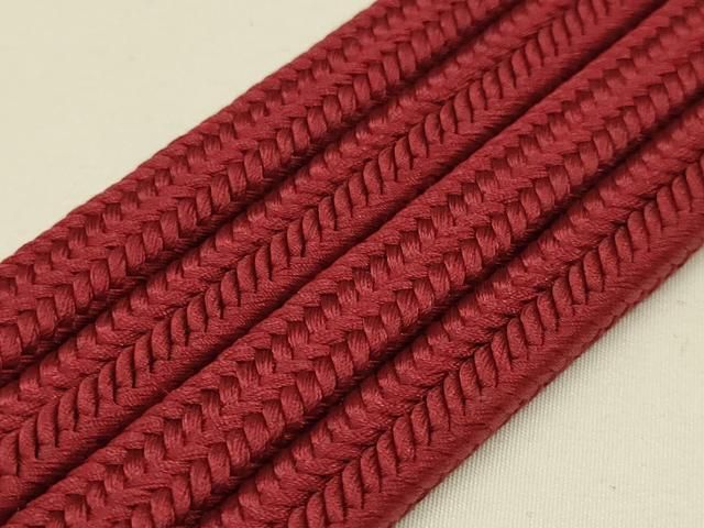 平和屋着物○極上 有職組紐道明 帯締め 冠組 葡萄茶色 オファー 宮内庁