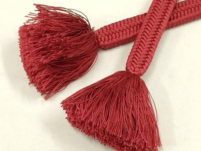  平和屋着物 上 有職組紐道明 帯締め 冠組 蘇芳色 宮内庁御用 国立博物館御用 東京芸術大学御用 ay 帯締め 帯留め 帯飾り