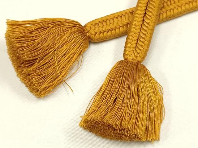 平和屋着物○極上 有職組紐道明 帯締め 冠組 狐色 宮内庁御用 国立