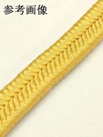 平和屋着物○極上 有職組紐道明 帯締め 冠組 黄朽葉色 宮内庁御用 国立