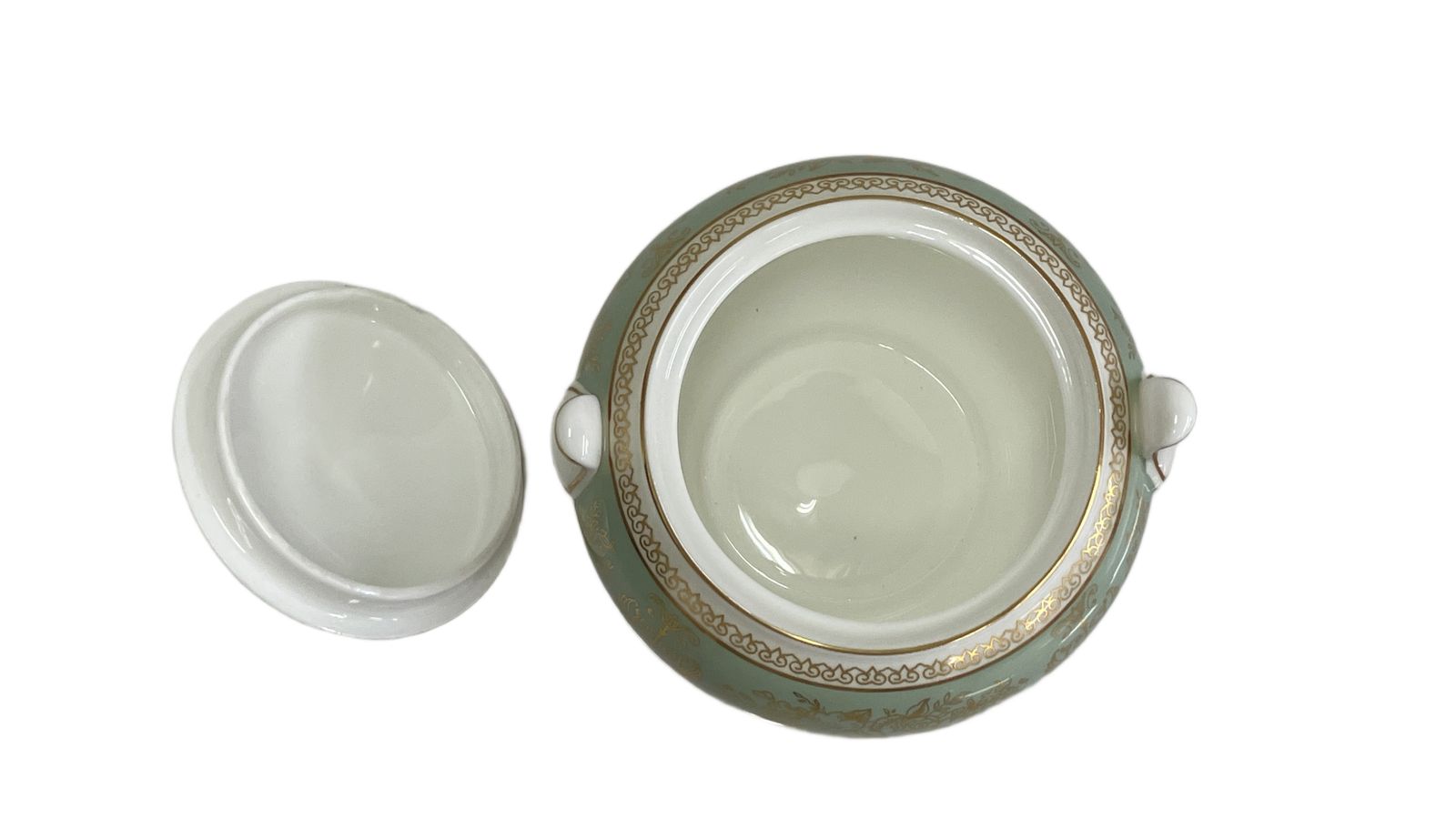  ウェッジウッド コロンビア クリーマー シュガーボウル セージグリーン 陶磁器 食器 茶こし 鉢 ボウル 食器