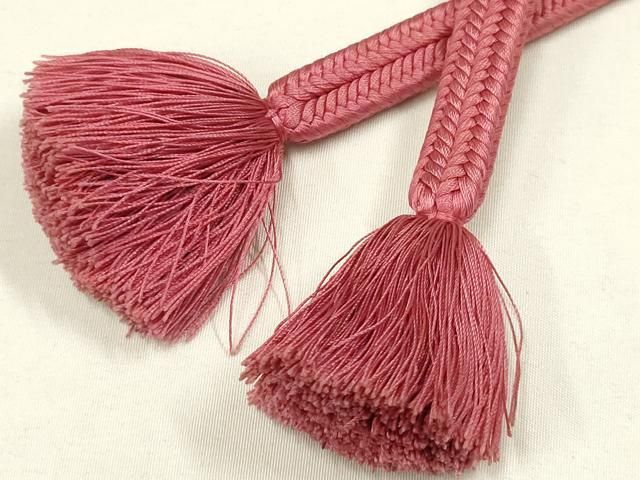 平和屋着物○極上 有職組紐道明 帯締め 冠組 蘇芳香色 宮内庁御用