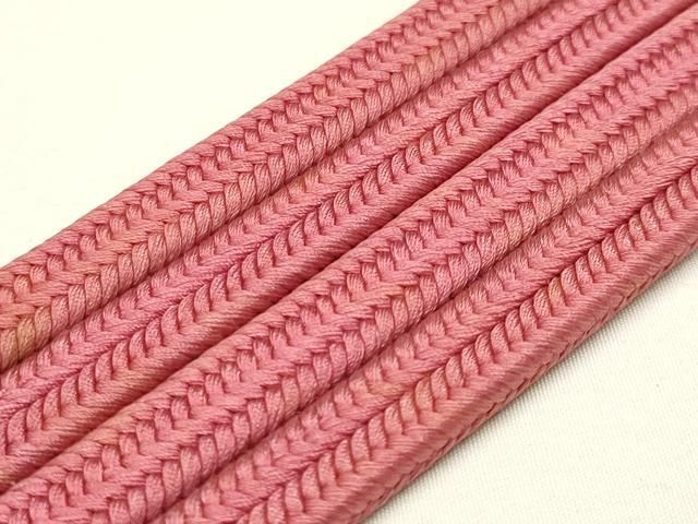 平和屋着物●極上　有職組紐道明　帯締め　冠組　蘇芳香色　宮内庁御用　国立博物館御用　東京芸術大学御用 　逸品　AABD4167ay 平和屋着物○極上 有職組紐道明 帯締め 冠組 蘇芳香色 宮内庁御用