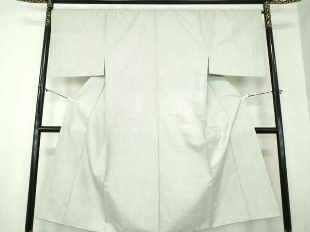 平和屋着物 男性 本場大島紬 白大島 アンサンブル 格子 正絹 ps