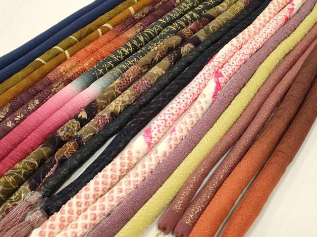 平和屋着物○和装小物 上質な帯締め10本セット 丸ぐけ 絞り 暈