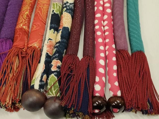 平和屋着物○和装小物 上質な帯締め10本セット 丸ぐけ 大島紬 暈