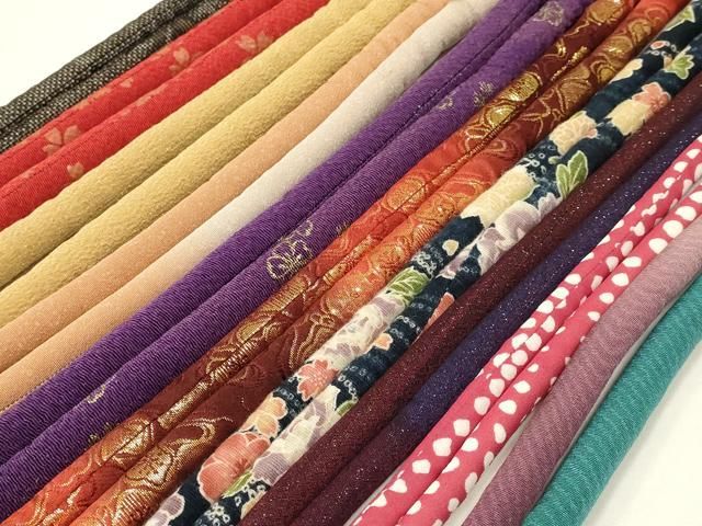 平和屋着物●和装小物　上質な帯締め10本セット　丸ぐけ　大島紬　暈し　金糸　金彩　銀通し　木玉　撚り房　逸品　AABD4175ay 平和屋着物○和装小物 上質な帯締め10本セット 丸ぐけ 大島紬 暈