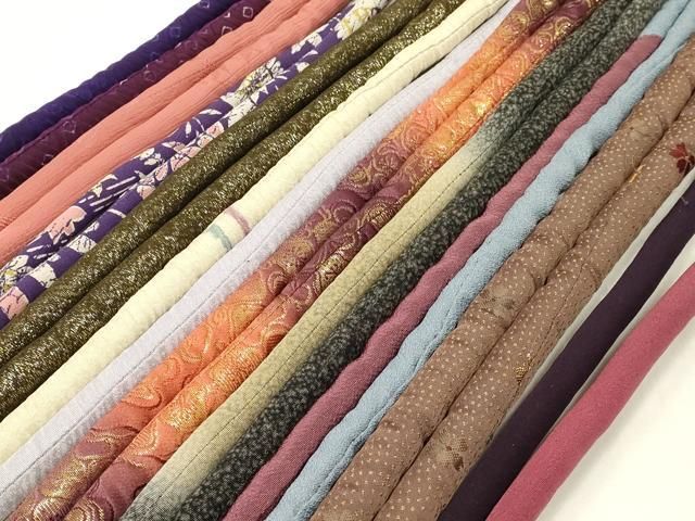 平和屋着物●和装小物 上質な帯締め10本セット 丸ぐけ 暈し 金糸 金銀通し 銀花仙 飾り玉 あわじ玉 撚り房 ay