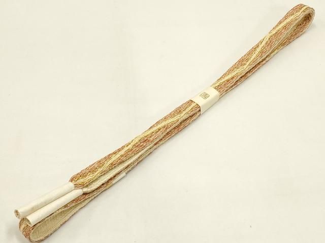 平和屋着物●和装小物 上質な帯締め 日本工芸会正会員 宇山隆雄 作 高麗組 伊賀手ぐみ紐 金糸 正絹 ♥ ay