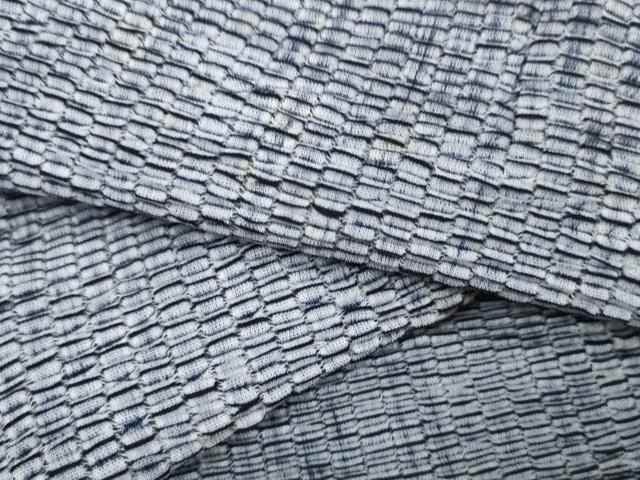 平和屋着物∴夏物 浴衣 反物 着尺 絞り 湯のし前 zzz