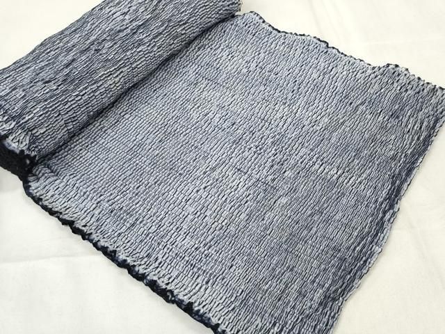 平和屋着物∴夏物 浴衣 反物 着尺 絞り 湯のし前 ♥ zzz